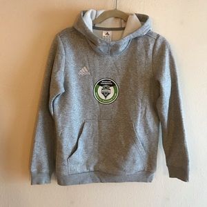 Adidas Sounders Soccer Hooded Sweatshirt Youth M